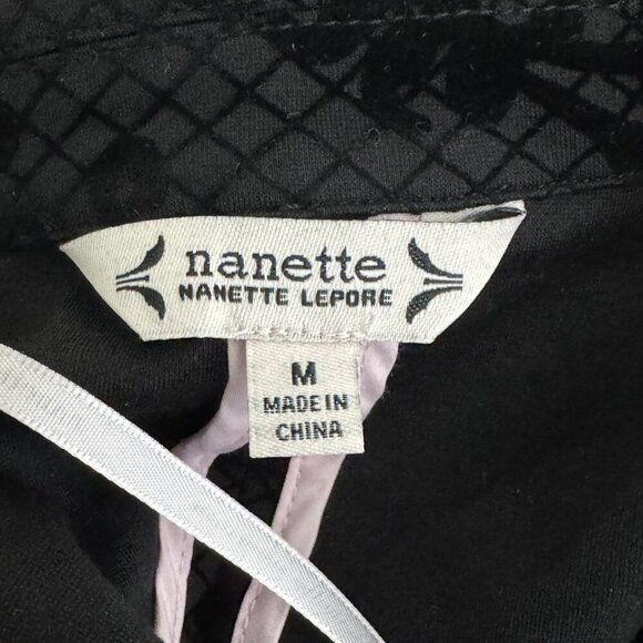 Nanette Lepore Black Brocade Velvet jacket blazer medium NWT - Picture 6 of 10